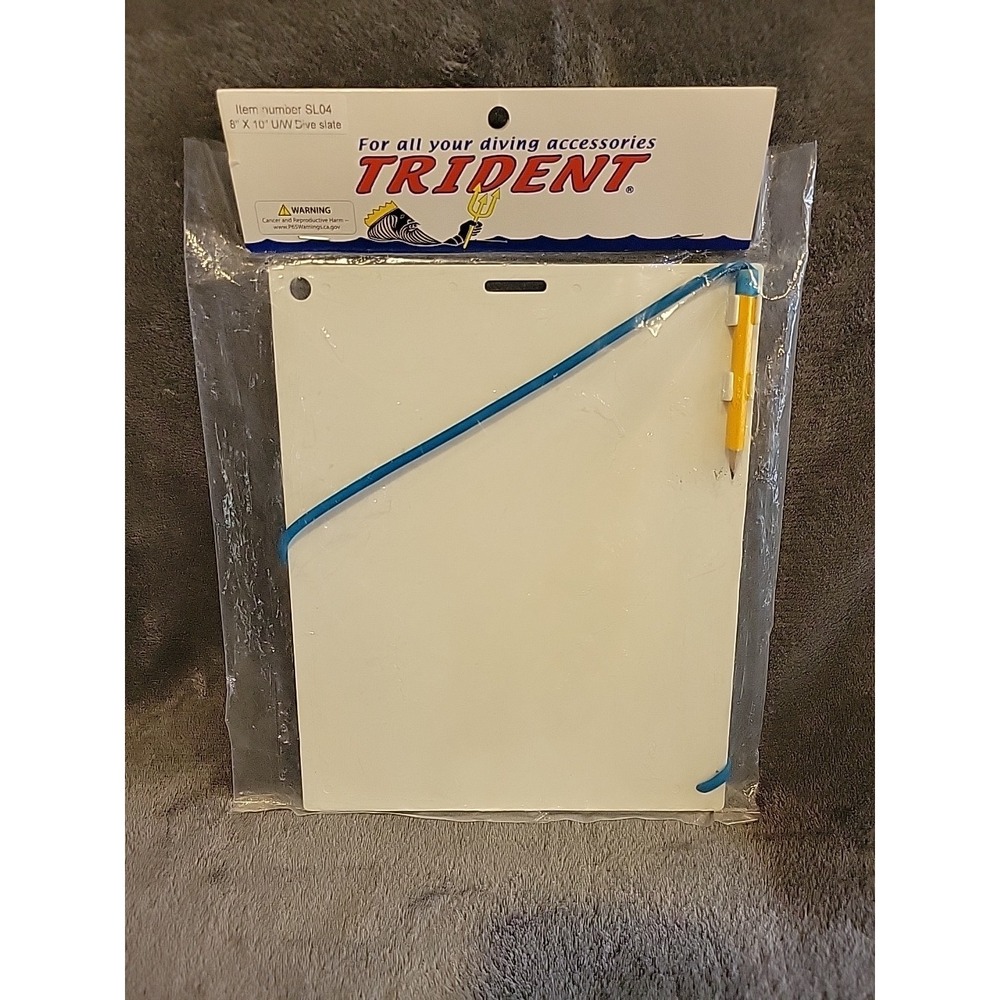 Scuba Snorkeling Underwater Slate 8x10 w/Pencil U/W Instructor Size SL04